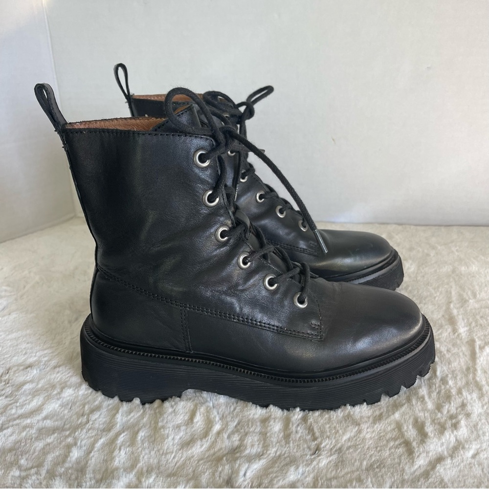 The Rayna Lace-Up Boot in Leather 6.5 NIB
